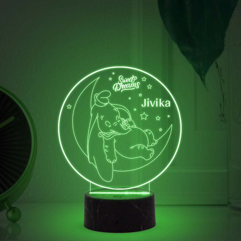 Good Night Sweet Dream Night lamp with Automatic Color Changing Light Customized with Name Birthday Gifts Kids